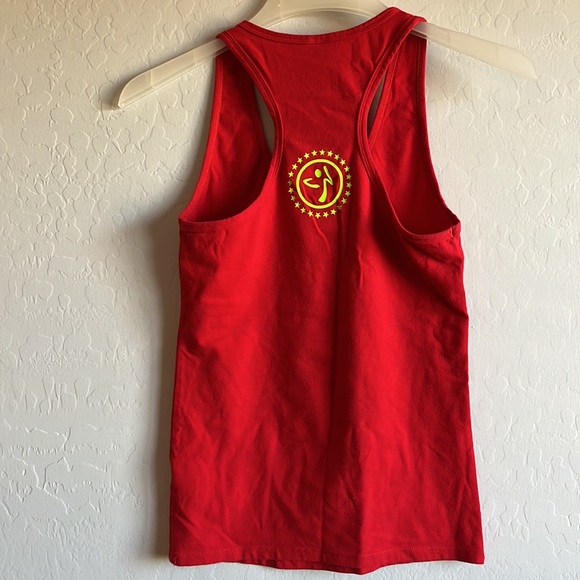 Zumba “Less Talk, More Dance. Racerback Tank Top Red / Size S - Picture 5 of 11